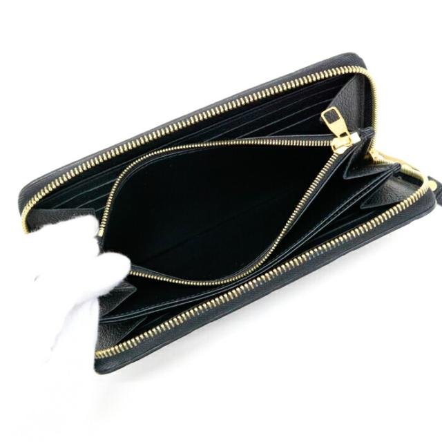 【ABランク】 ルイヴィトン LOUIS VUITTON ジッピーウォレット モノグラム アンプラント (レザー) M61864 長財布 ラウンドファスナー ロングウォレット メンズ レディース ノワール (ブラック) 中古 mba10003 その他財布