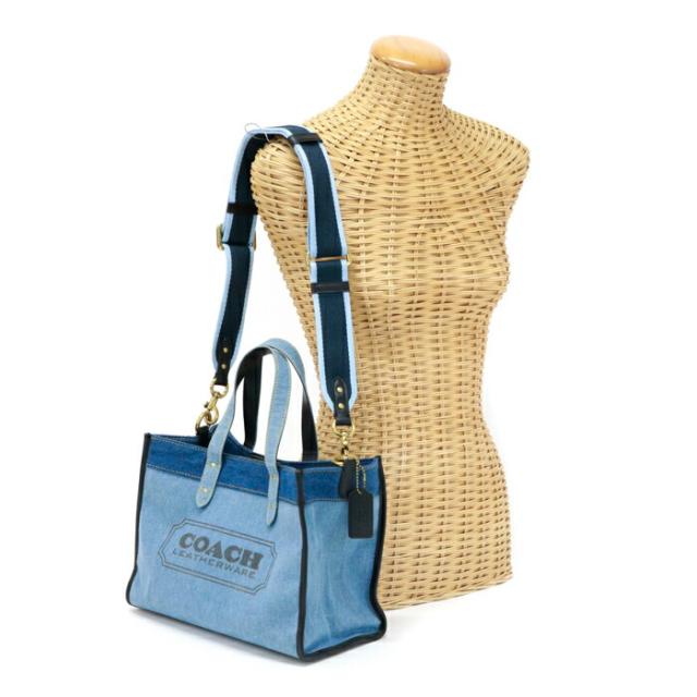 COACH 2wayバッグ デニム （COACH】Cargo デニム トートバッグ