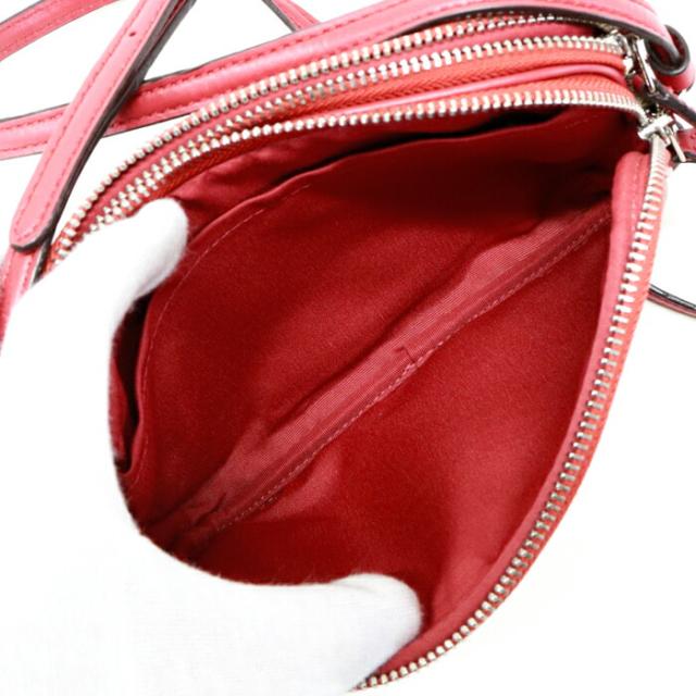 コーチ COACH ショルダーバッグ PVC レザー シグネチャー F73446 パックマン コラボ カメラバッグ クロスボディ 斜め掛け 肩掛け ポシェット ポーチ ショルダーウォレット レディース メンズ ベージュ / レッド 美品 中古 mba28013_9