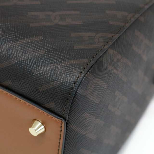 フルラ FURLA ヴァーシティ スタイル 2WAYバッグ PVC / レザー ロゴ WB00921BX16710054S ハンドバッグ 手提げかばん ミニボストン レディース カフェ (ブラウン) 新品同様 中古 mba31003の通販は