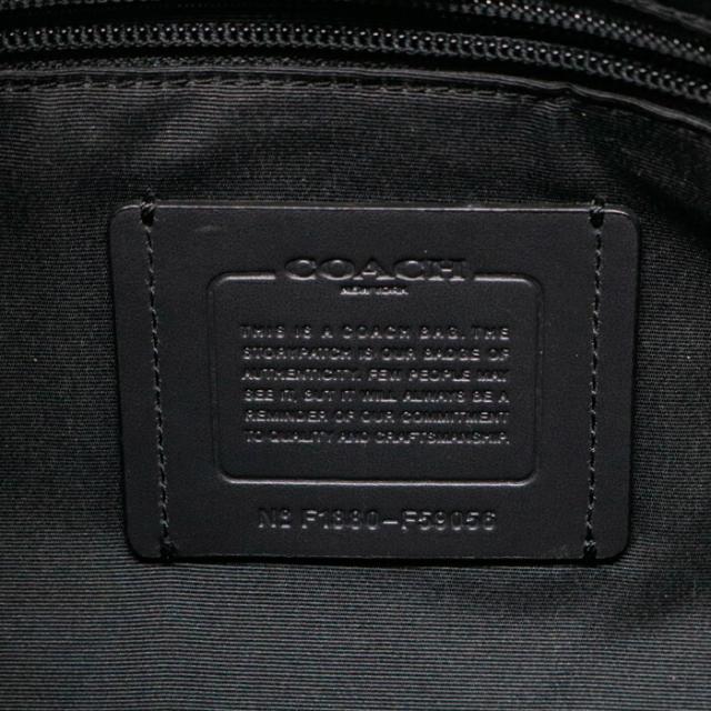 コーチ COACH ブリーフケース レザー F59056 ビジネスバッグ 書類かばん 2WAYバッグ 肩掛け 斜め掛け メンズ ブラック 中古 mbc01014_9