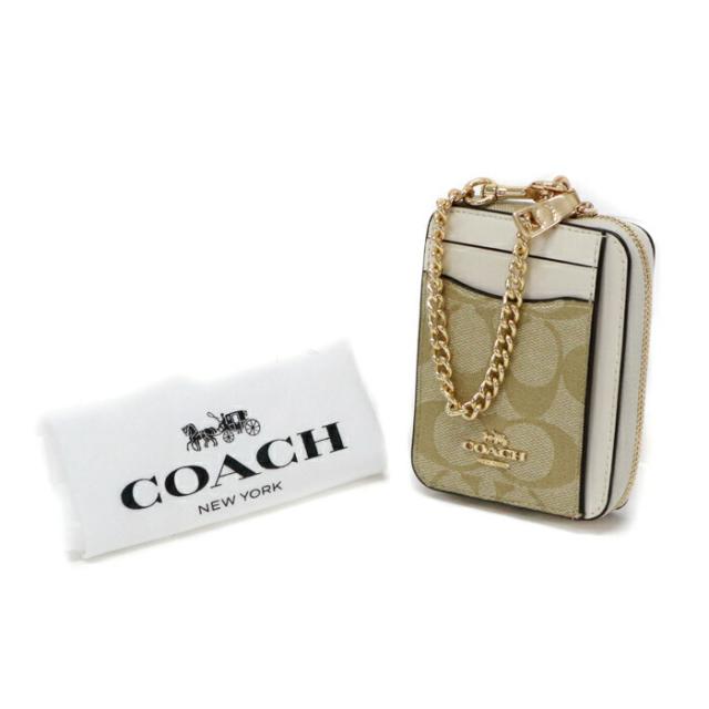 コーチ COACH ジップ カード ケース シグネチャー キャンバス