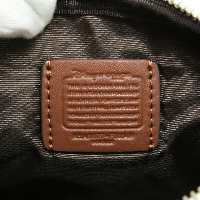 コーチ COACH ミニ ショルダーバッグ PVC レザー シグネチャー ミニーマウス プリント F31349 ミニ ショルダーバッグ クロスボディ 斜め掛け 肩掛け ポシェット ディズニー コラボ レディース ライトカーキ (ベージュ) / アイボリー / マルチカラー 極美品 中古 mbc22010_5
