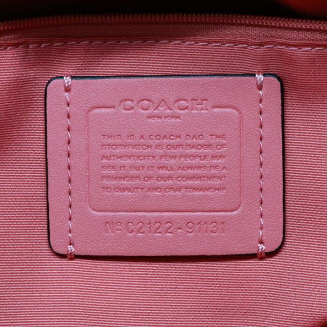 コーチ COACH ロゴ デニム トート デニム (キャンバス) / レザー 91131 トートバッグ 肩掛け ハンドバッグ バイカラ