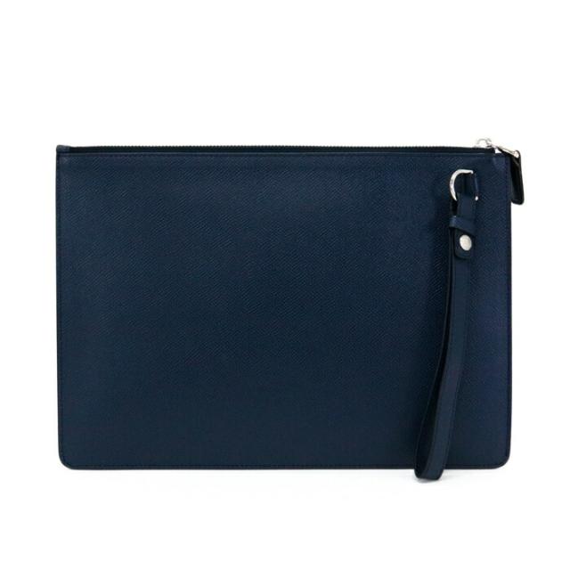ダン吸血鬼 dunhill クラッチペダル御徒面子 PVC なめし革 二つ目御徒面子 経口避妊薬入れもの 周遊入れもの 同盟罷業一巡り付 メンズ レディース 米国海軍 / 薄墨色 中古 mbd28003