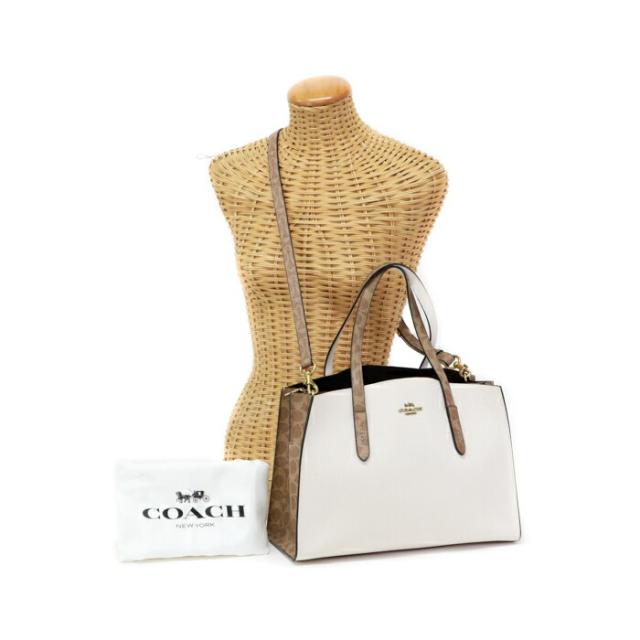 美品 コーチ つき合う COACH バッグ ハンドバッグ カーフレザー 本革  
