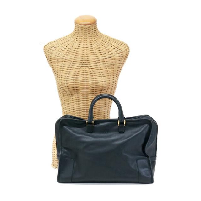 【Bランク】 ロエベ LOEWE アマソナ40 レザー アナグラム ハンドバッグ 手提げかばん ボストンバッグ トラベルバッグ 旅行かばん ビジネスバッグ メンズ レディース ブラック 中古 mbf15007の通販は 44,800円