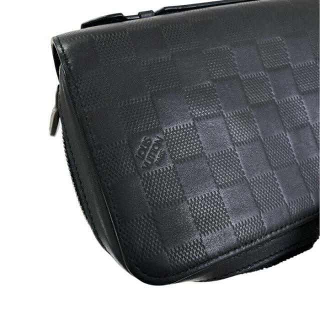 【ABランク】 ルイヴィトン LOUIS VUITTON ジッピーXL ダミエアンフィニ (レザー) N61254 長財布 ラウンドファスナー ロングウォレット トラベルケース メンズ オニキス (ブラック) 中古 mbf16012 ABランク】 ルイヴィトン LOUIS VUITTON ジッピーXL ダミエアンフィニ