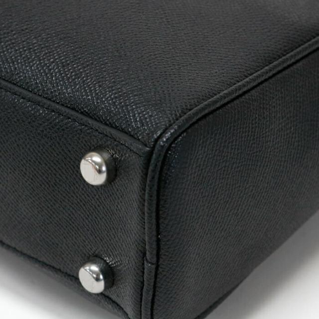 【ABランク】 コーチ COACH グラハム ストラクチャード ブリーフ クロスグレイン レザー C8173 ビジネスバッグ ビジネストート 書類かばん ブリーフケース 2WAYバッグ 肩掛け メンズ レディース ブラック / ニッケル (シルバー) 中古 mbf16028_4
