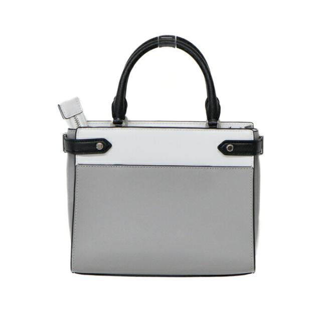 【Aランク】 ケイトスペード Kate Spade ステイシー カラーブロック スモール サッチェル PVC / レザー WKRU7100 ハンドバッグ 手提げかばん 2WAYバッグ クロスボディ 斜め掛け 肩掛け レディース グレー / ホワイト / ブラック 美品 中古 mbf30011の通販は