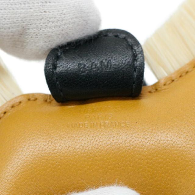 【Sランク】 エルメス HERMES ロデオ PM パンク アニョーミロ (ラムスキン) レザー / クリンドシュヴァル (馬毛) B刻印 2023年 ロデオチャーム バッグチャーム バッグアクセサリー レディース メンズ セサミ (ベージュ) /ノワール (ブラック) 新品同様 中古 mbg15004_4