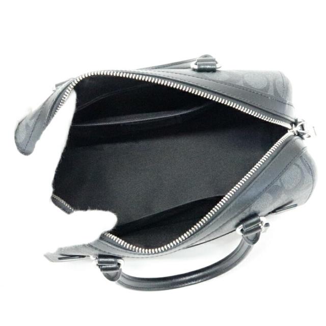 【Aランク】 コーチ COACH ローアン サッチェル シグネチャー キャンバス PVC / スムース レザー 83607 ハンドバッグ 手提げかばん ミニ ボストンバッグ レディース グラファイト (グレー) / ブラック 美品 中古 mbg18006の通販は