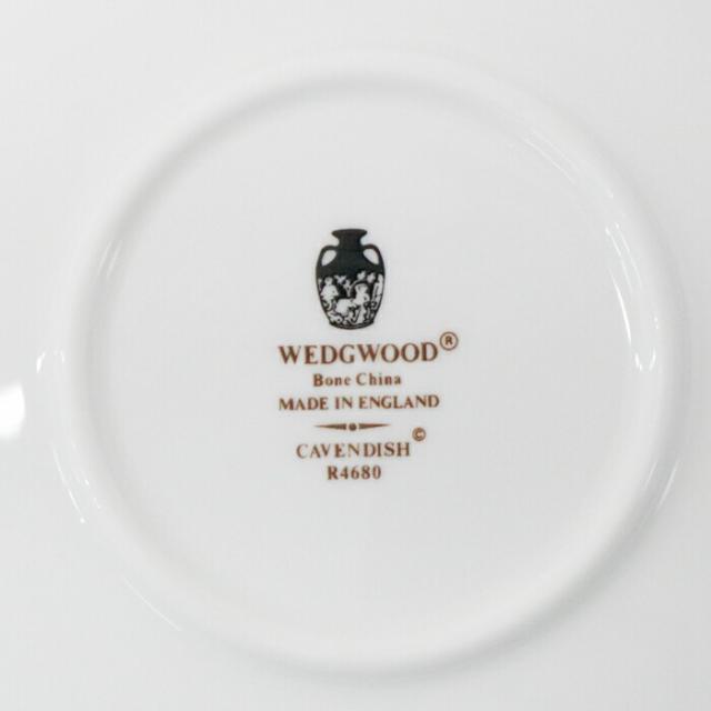 【SAランク】 ウェッジウッド WEDGWOOD キャベンディッシュ / CAVENDISH デミタスカップ ＆ ソーサー 5客 ティーポット セット ボーンチャイナ (陶器) カップ コップ ポット 皿 食器 ティーセット メンズ レディース ホワイト / ブルー / 金彩 極美品 中古 mbg28001