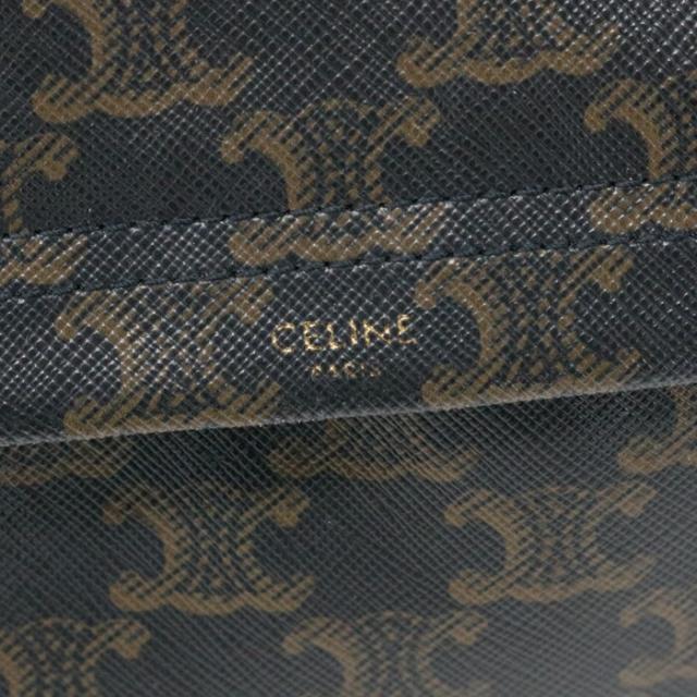 【ABランク】 セリーヌ CELINE ミディアム バックパック トリオンフキャンバス / カーフスキン (PVC / レザー) 188382BOV リュック デイパック レディース メンズ ブラック / ブラウン 中古 mbh01002_7