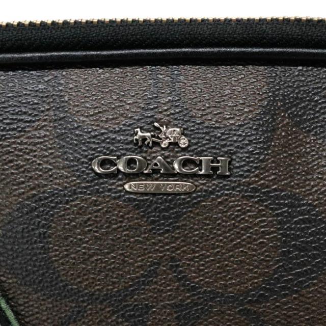 Aランク】 コーチ COACH クロスボディ ポーチ シグネチャー キャンバス