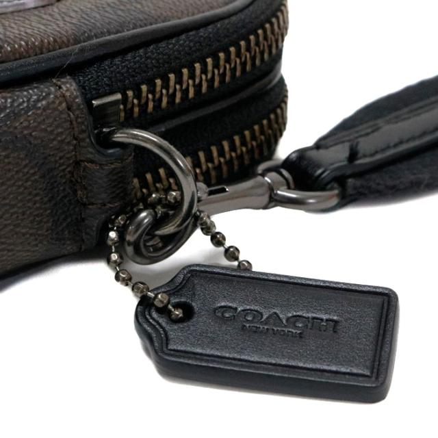 Aランク】 コーチ COACH クロスボディ ポーチ シグネチャー キャンバス
