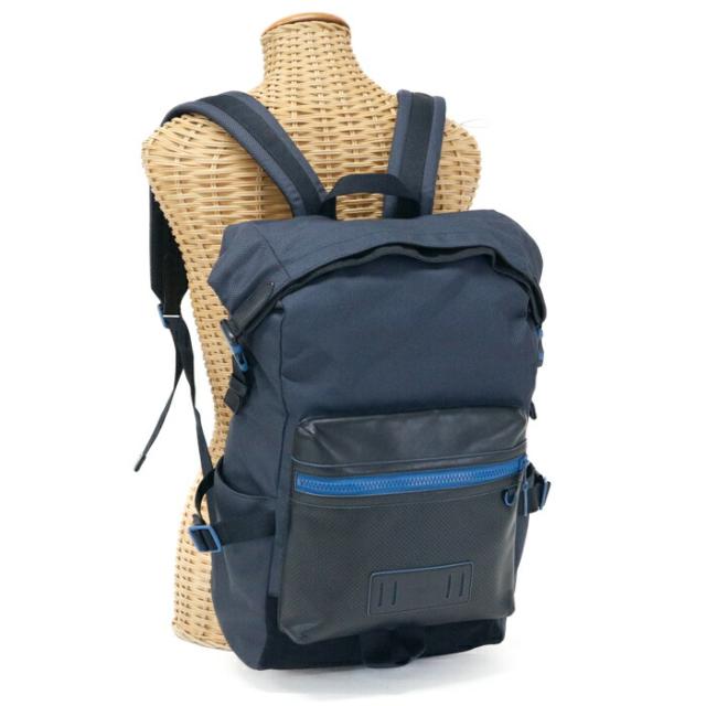 【ABランク】 コーチ COACH テイレン ロールトップ バックパック ナイロン / パフォレイテッドレザー F36090 リュック デイパック トラベルバッグ メンズ レディース ネイビー / ブラック 正規品 中古 mbh25019