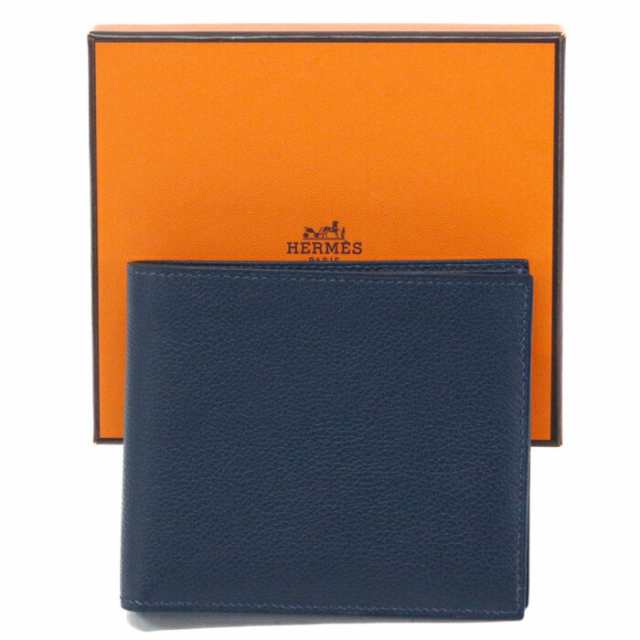 【Sランク】 エルメス HERMES MC2 コペルニクス エバーグレイン (レザー) B刻印 2023年 二つ折り財布 ミディアムウォレット コンパクトウォレット カードケース 札入れ メンズ レディース ブルーインディゴ (ネイビー) 正規品 新品同様 中古 mbh26006の通販は