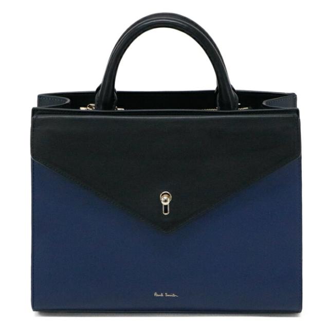 ABランク】 ポールスミス Paul Smith 2WAYバッグ レザー バイカラー