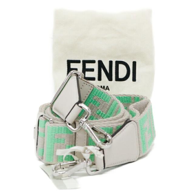 Aランク】 フェンディ FENDI ストラップ ユー FFジャカードウェビング
