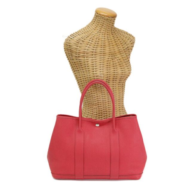 【ABランク】 エルメス HERMES ガーデンパーティPM 36 ネゴンダ (レザー) SV金具 □R刻印 2014年 トートバッグ ハンドバッグ 手提げかばん レディース ブーゲンビリア (ピンク ルージュ) 正規品 中古 mbi09001の通販は