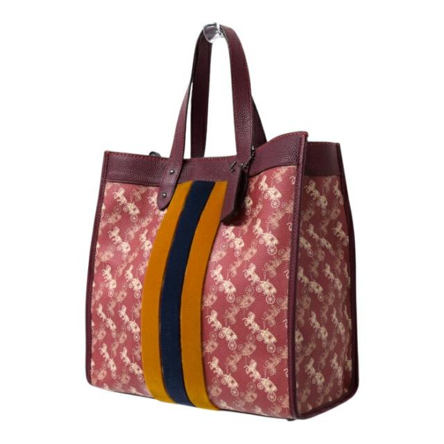 ABランク】 コーチ COACH フィールドトート ホースアンドキャリッジ