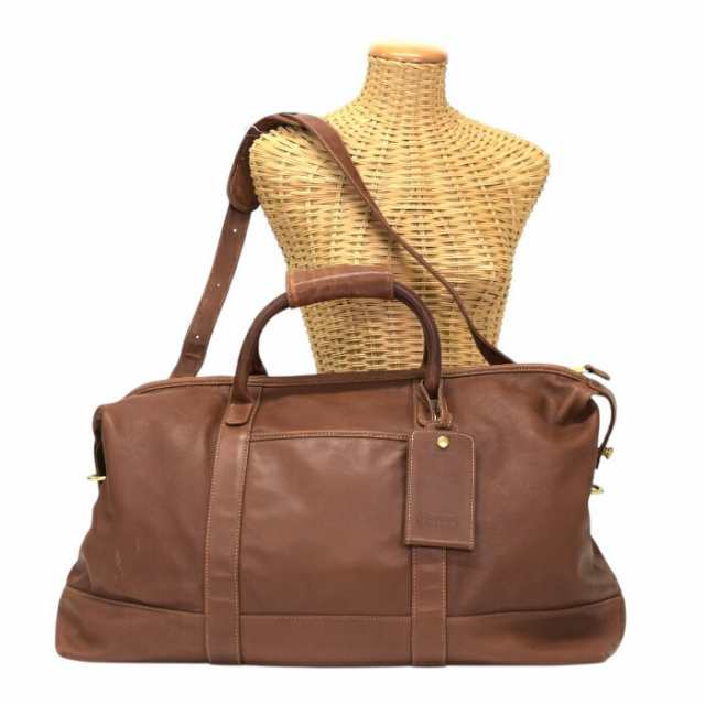 COACH オールレザー ボストン トラベルバッグ2WAY