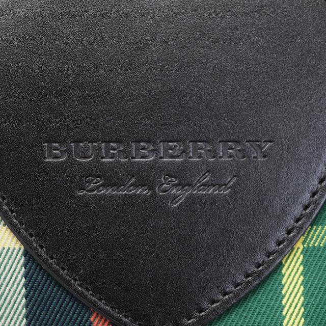 【Aランク】 バーバリー BURBERRY ジャイアント リバーシブル タータントート キャンバス / レザー 4069598 トートバッグ トラベルバッグ レディース メンズ グリーン / ネイビー / レッド / マルチカラー 正規品 美品 中古 mbk19001_10