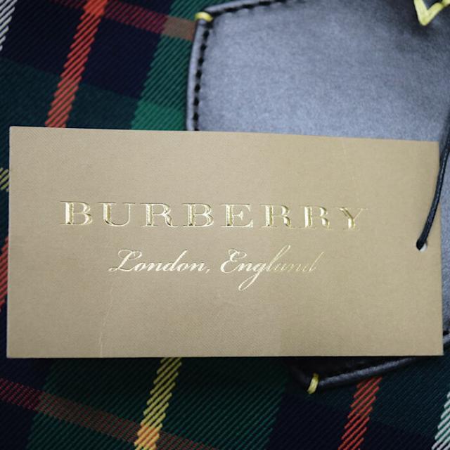 【Aランク】 バーバリー BURBERRY ジャイアント リバーシブル タータントート キャンバス / レザー 4069598 トートバッグ トラベルバッグ レディース メンズ グリーン / ネイビー / レッド / マルチカラー 正規品 美品 中古 mbk19001_9