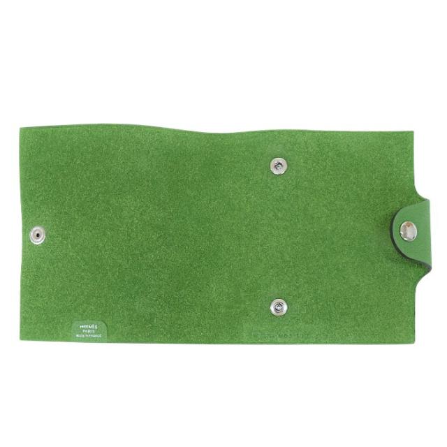 【SAランク】 エルメス HERMES ユリス ミニ トゴ (レザー) SV金具 W刻印 2024年 ノートカバー 手帳カバー ダイアリー レディース メンズ ヴェールユッカ (ライトグリーン) 正規品 極美品 中古 mbk28008 SAランク】 エルメス HERMES ユリス ミニ トゴ (レザー) SV金具 W刻印