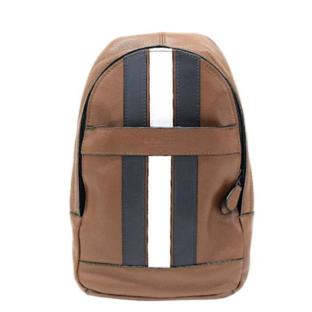 ABランク】 コーチ COACH チャールズ パック レザー ヴァーシティ