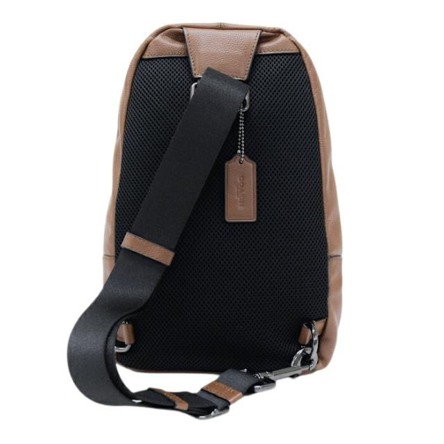 【ABランク】 コーチ COACH チャールズ パック レザー ヴァーシティ ストライプ レザー F23215 ショルダーバッグ クロスボディ 斜めかけ 肩掛け スリングバッグ メンズ ブラウン / ブラック / ホワイト 正規品 中古 mbm21002 ABランク】 コーチ COACH チャールズ パック レザー ヴァーシティ