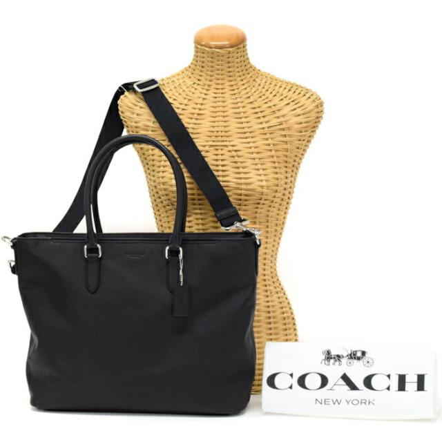 極美品◎COACH ベケット オールレザー トートバッグ 本革 ネイビー 極