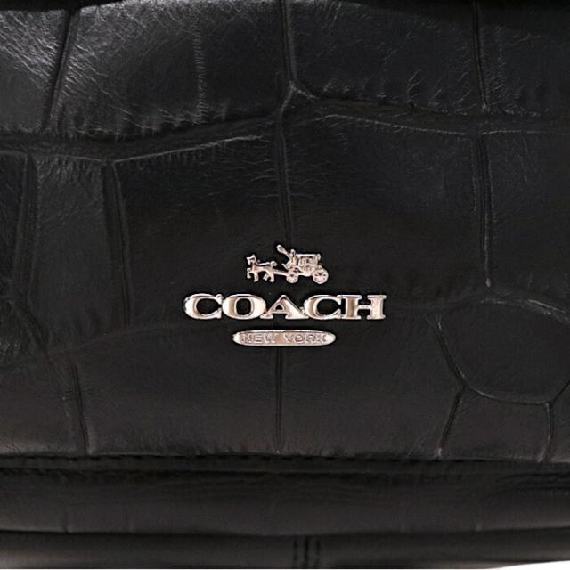 【ABランク】 コーチ COACH ミニ チャーリー バックパック レザー クロコ型押し 37713 リュック バックパック バッグ レディース ブラック 正規品 中古 mbl23011 ABランク】 コーチ COACH ミニ チャーリー バックパック レザー クロコ