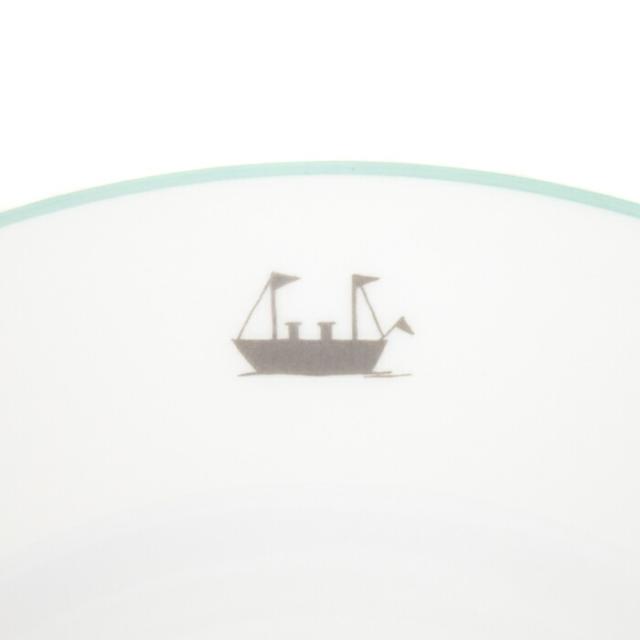 【Aランク】 エルメス HERMES デザートプレート 陶器 silhouettes プレート 皿 食器 インテリア レディース メンズ ホワイト 正規品 美品 中古 mbl30020