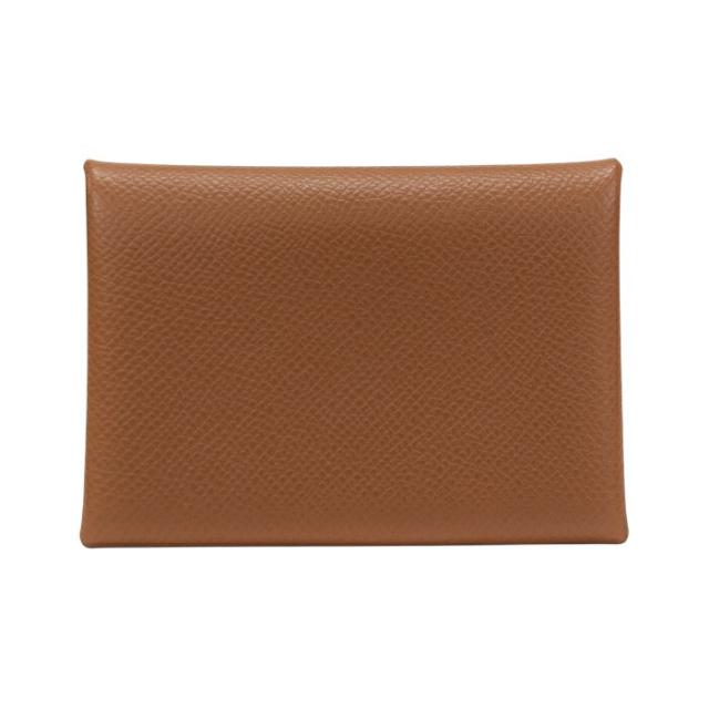 【SAランク】 エルメス HERMES カルヴィ デュオ エプソン (レザー) W刻印 (2024年) カードケース コインケース コンパクトウォレット 二つ折り財布 ミニ財布 マルチケース ゴールド (ブラウン) 正規品 極美品 中古 mbm15003_1