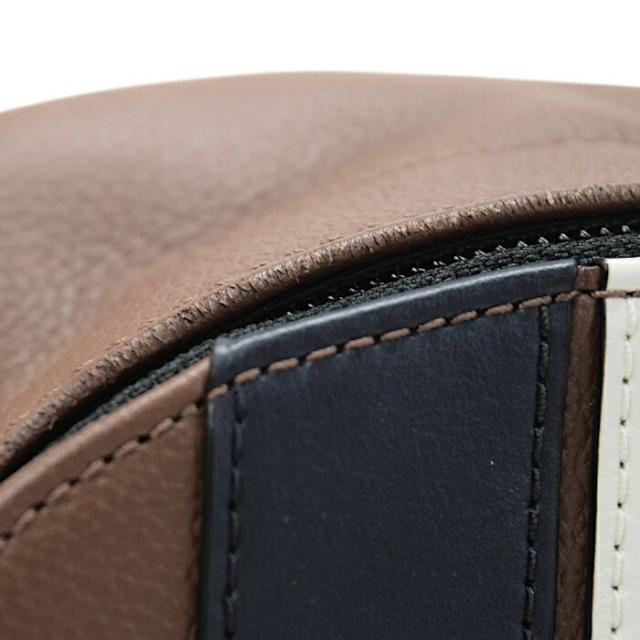 【AB位置づける】 コーチ職 COACH プリンスチャールズ島 風呂敷き包み なめし革 ヴァーシティ 縞模様 なめし革 F23215 ショルダーバッグ 差し交わす上半身 曲がったかけ 肩かけ スリングバッグ メンズ 赤銅色 / 黒いこと / 白いこと 定まり品 中古 mbm21002