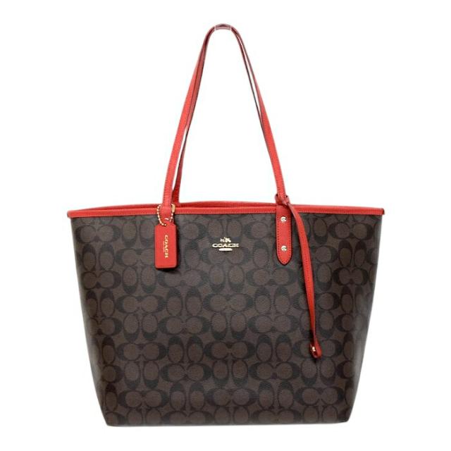 ABランク】 コーチ COACH シティ トート PVC / レザー F36658 トート
