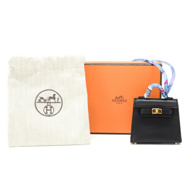 【Nランク】 エルメス HERMES ケリートゥイリー タデラクト (レザー) GD金具 U刻印 (2022年) ケリー バッグチャーム バッグ アクセサリー レディース メンズ ノワール (ブラック) 正規品 未使用 展示品 中古 mbm27001
