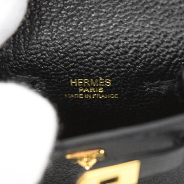 【Nランク】 エルメス HERMES ケリートゥイリー タデラクト (レザー) GD金具 U刻印 (2022年) ケリー バッグチャーム バッグ アクセサリー レディース メンズ ノワール (ブラック) 正規品 未使用 展示品 中古 mbm27001_6