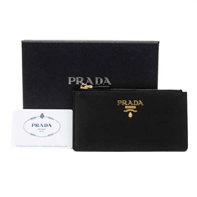 Aランク】 プラダ PRADA フラグメントケース サフィアーノ (レザー 