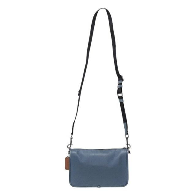 【AB位置づける】 コーチ職 COACH ヘリテージ オープンカー クロスボディ・コーチ 縞模様 リファインド ペブル なめし革 CG998 ショルダーバッグ 差し交わす上半身 肩かけ 曲がったかけ ジーンズ (青味) / マルチ 定まり品 中古 mbm28012