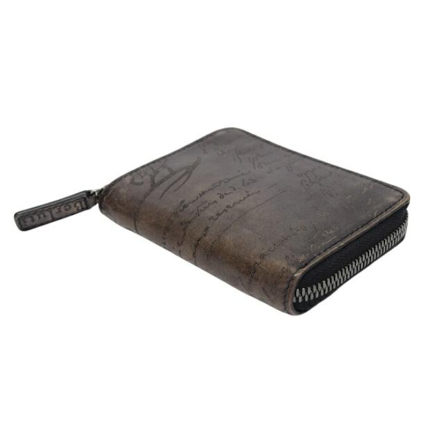 Bランク】 ベルルッティ Berluti ワパ スクリットレザー ジップ付き