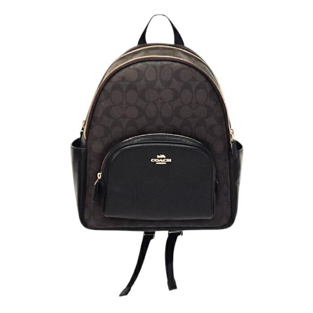 コーチ シグネチャー PVC レザー リュック 5671 COACH 美品 Aランク