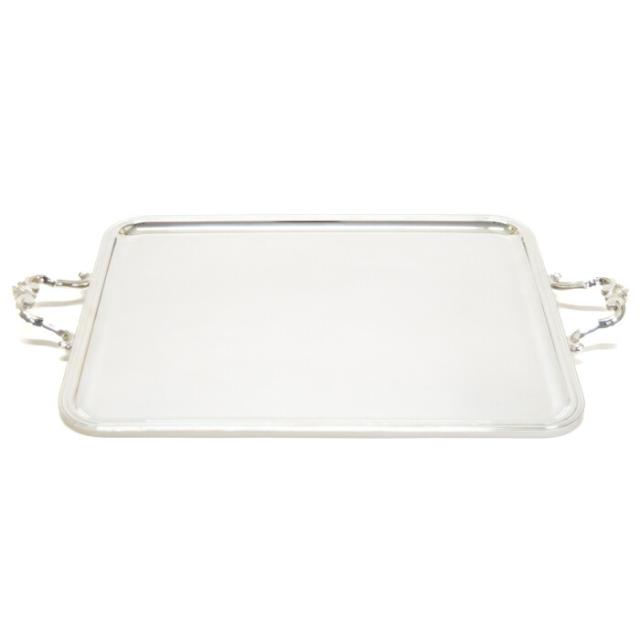 【ABランク】 クリストフル CHRISTOFLE RECTANGULARE TRY 3.11kg シルバー メッキ 42 00 500 プレート トレー 食器 レディース メンズ シルバー 正規品 中古 mbn26004