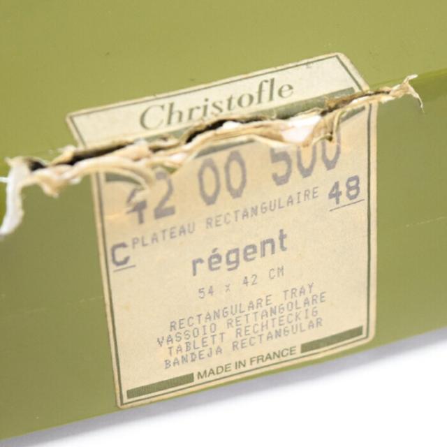 【ABランク】 クリストフル CHRISTOFLE RECTANGULARE TRY 3.11kg シルバー メッキ 42 00 500 プレート トレー 食器 レディース メンズ シルバー 正規品 中古 mbn26004