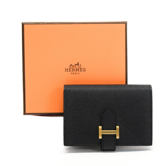 SAランク】 エルメス HERMES ベアン カードケース エプソン (レザー