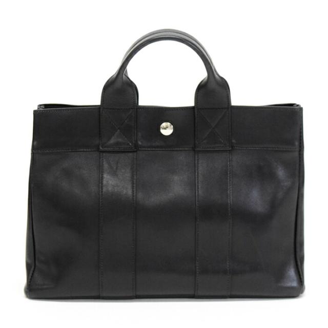 【Bランク】 エルメス HERMES フールトゥ PM エヴァーカーフ (レザー) SV金具 □E刻印 (2001年) ハンドバッグ ノワール (ブラック) 正規品 中古 mbn28001_3