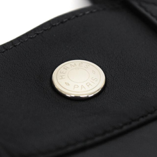 【Bランク】 エルメス HERMES フールトゥ PM エヴァーカーフ (レザー) SV金具 □E刻印 (2001年) ハンドバッグ ノワール (ブラック) 正規品 中古 mbn28001_8