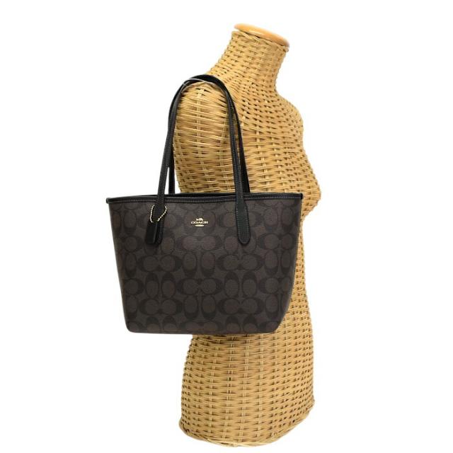 Aランク】 コーチ COACH ミニ シティ トート シグネチャー キャンバス
